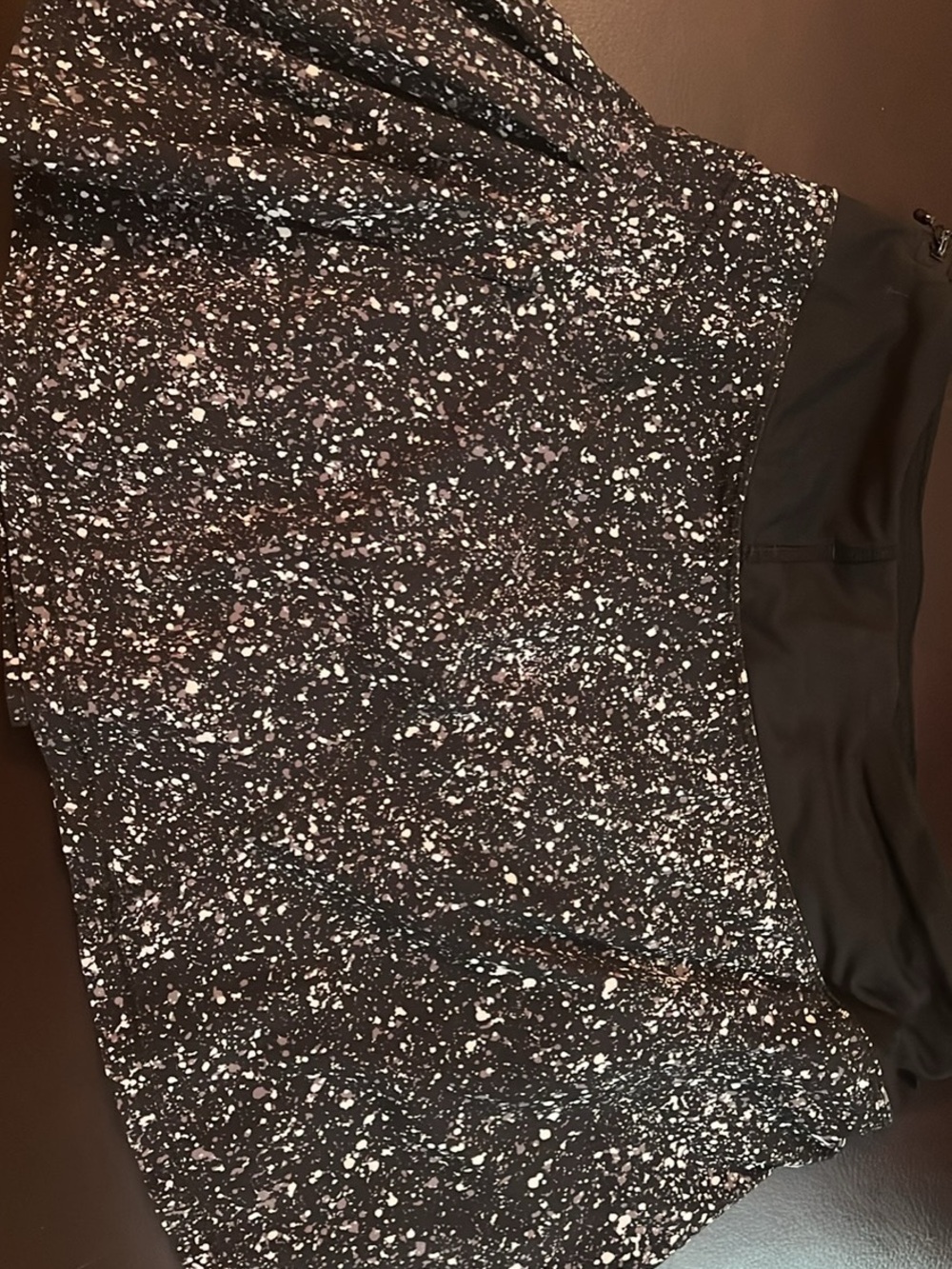 lululemon athletica Black Splatter Print Skirt